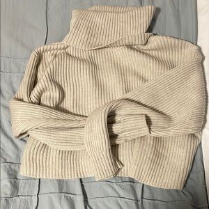 Babaton NWOT Cozy Cream Turtleneck Sweater